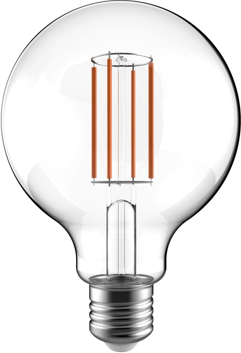 Airam LED G95 glödlampa, E27, 3000K, 470lm, klar koppar i gruppen HEMELEKTRONIK / Belysning / LED-lampor hos TP E-commerce Nordic AB (C77497)