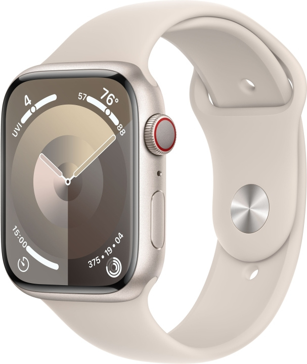 Kop Apple Watch Series 9 GPS Cellular 45 mm stjarnvit aluminiumboett oc