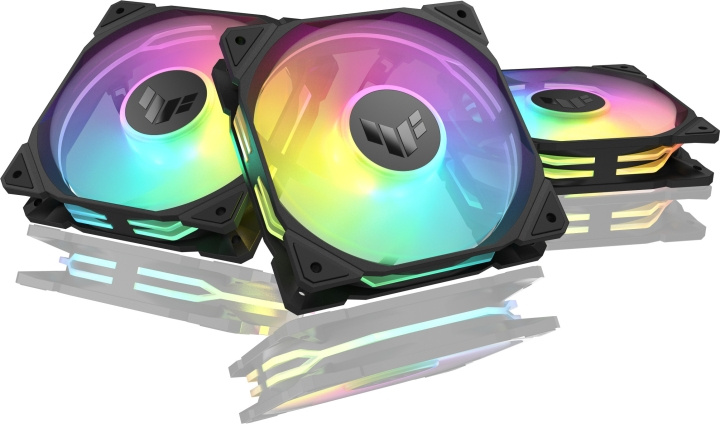 ASUS TUF Gaming TR 120 ARGB PWM-fläkt, 120 mm, svart, 3-pack i gruppen DATORER & KRINGUTRUSTNING / Datorkomponenter / Kylning / Chassifläktar hos TP E-commerce Nordic AB (C77854)