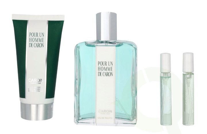 Caron Pour Un Homme De Caron Giftset 210 ml Edt Spray 125ml/Shower Gel 75ml/Le Matin Travel Spray 5ml/Le Soir Travel Spray 5ml i gruppen SKÖNHET & HÄLSA / Presentkit / Presentkit För Honom hos TP E-commerce Nordic AB (C77948)