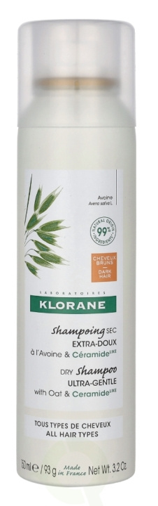 Klorane Dry Shampoo With Oat Milk - Tint 150 ml i gruppen SKÖNHET & HÄLSA / Hår & Styling / Hårvårdsprodukter / Torrschampo hos TP E-commerce Nordic AB (C77961)