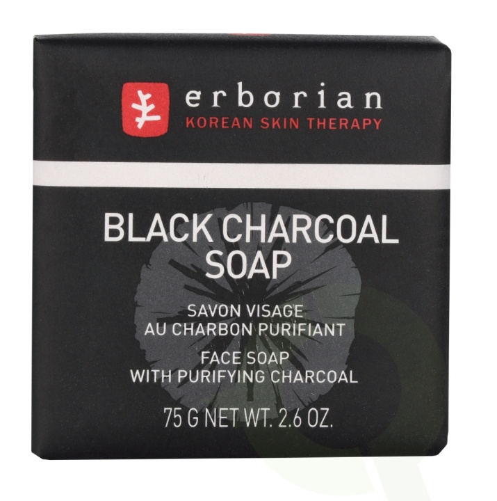 Erborian Black Charcoal Soap 75 g i gruppen SKÖNHET & HÄLSA / Hudvård / Ansiktsvård / Rengöring hos TP E-commerce Nordic AB (C78001)