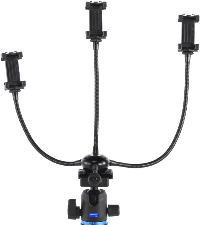 Benro MeVideo Livestream Accessory Kit - Avskalningsstativ för tre smartphones i gruppen SMARTPHONE & SURFPLATTOR / Övriga tillbehör / Dockor, Stativ & Hållare hos TP E-commerce Nordic AB (C78271)