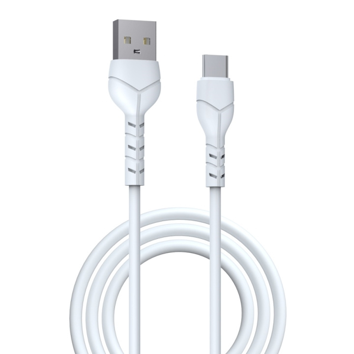 Devia kabel Kintone EC145 USB - USB-C 1,0 m 2,1A vit i gruppen SMARTPHONE & SURFPLATTOR / Laddare & Kablar / Kablar / Kablar Typ C hos TP E-commerce Nordic AB (C78594)