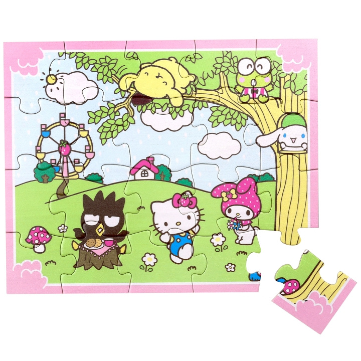 Micki Hello Kitty Träpussel 20 bitar i gruppen LEKSAKER, BARN- & BABYPRODUKTER / Leksaker / Barnpussel hos TP E-commerce Nordic AB (C78828)