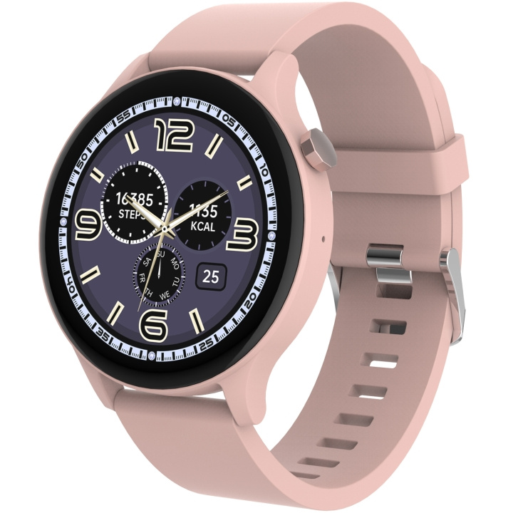 Denver SmartWatch Bluetooth SWC-338RO Rosa/Beige i gruppen SPORT, FRITID & HOBBY / Smartwatch & Aktivitetsarmband / Smartwatches hos TP E-commerce Nordic AB (C78950)