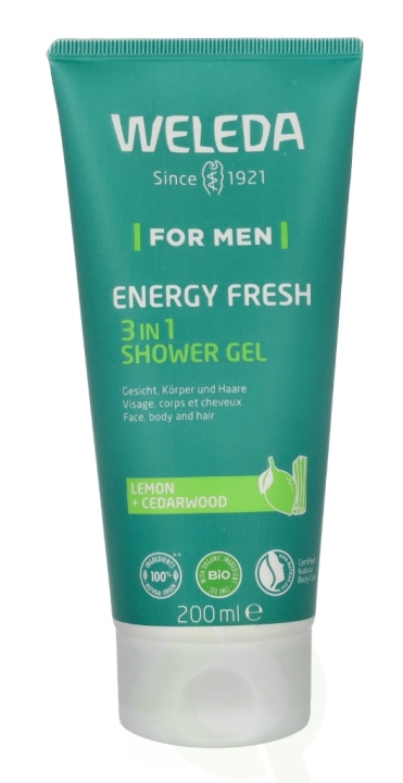 Weleda Men Energy Fresh 3 in1 Showergel 200 ml i gruppen SKÖNHET & HÄLSA / Hår & Styling / Hårvårdsprodukter / Schampo hos TP E-commerce Nordic AB (C79122)