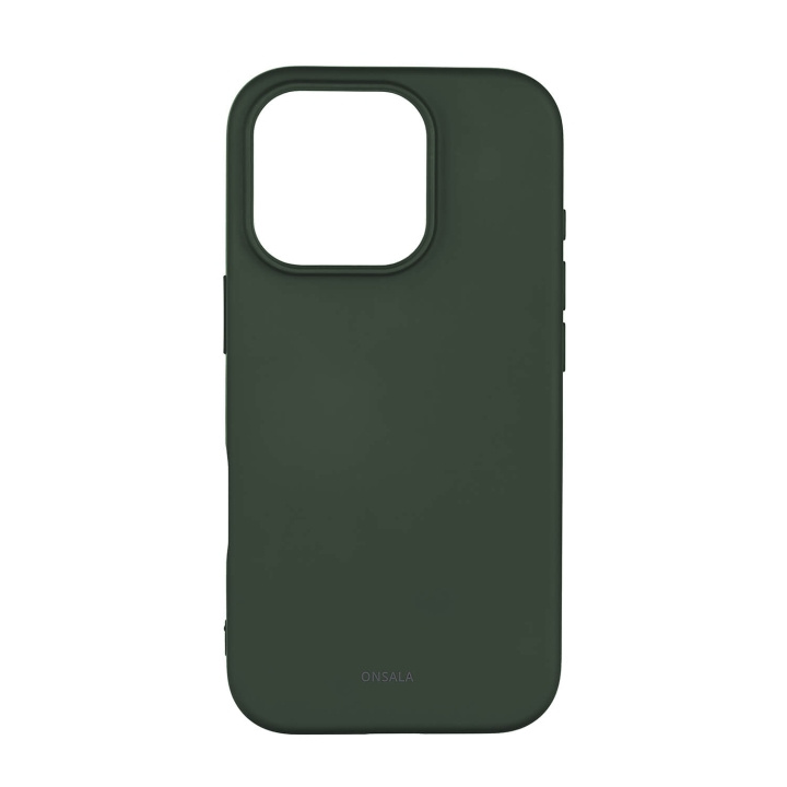 Onsala Back Sil Touch Recycled MagSerie iPhone 16 Pro Olive Green i gruppen SMARTPHONE & SURFPLATTOR / Mobilskydd / Apple / iPhone 16 hos TP E-commerce Nordic AB (C79404)