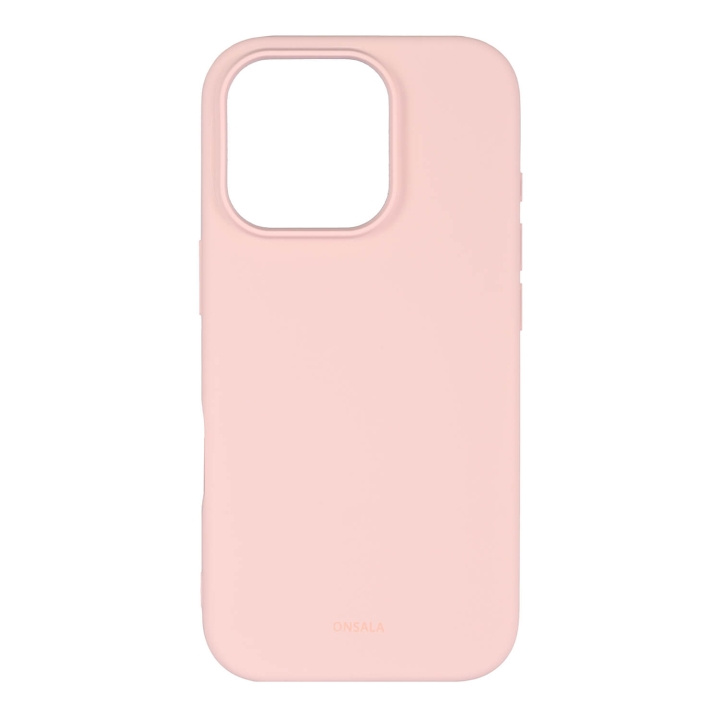 Onsala Back Sil Touch Recycled MagSerie iPhone 16 Pro Chalk Pink i gruppen SMARTPHONE & SURFPLATTOR / Mobilskydd / Apple / iPhone 16 hos TP E-commerce Nordic AB (C79467)