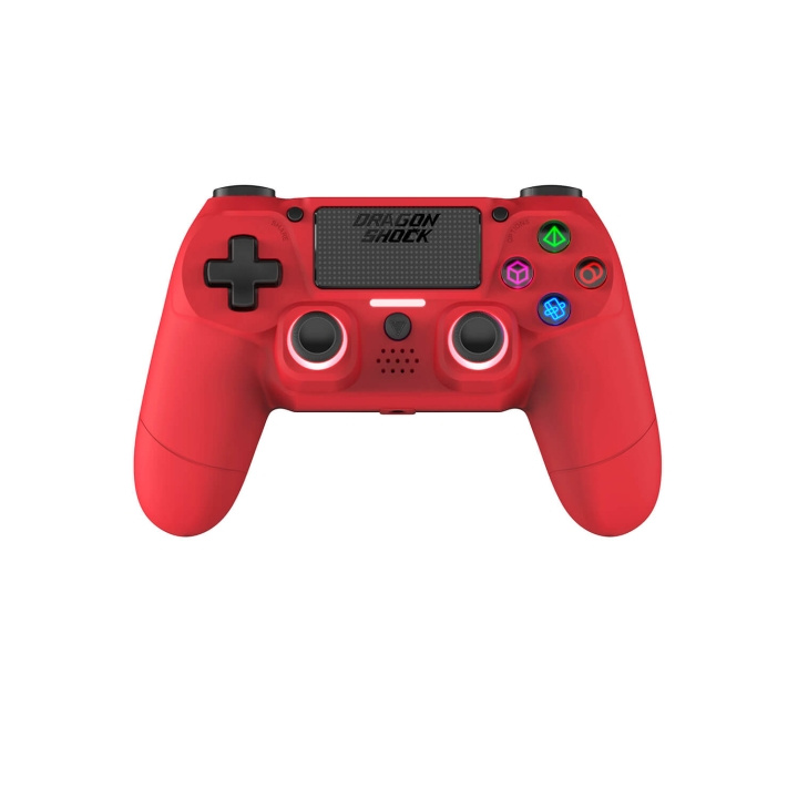 DragonShock Trådlös Kontroll Mizar för PS4 Röd i gruppen HEMELEKTRONIK / Spelkonsoler & Tillbehör / Sony PlayStation 4 / Tillbehör hos TP E-commerce Nordic AB (C79477)
