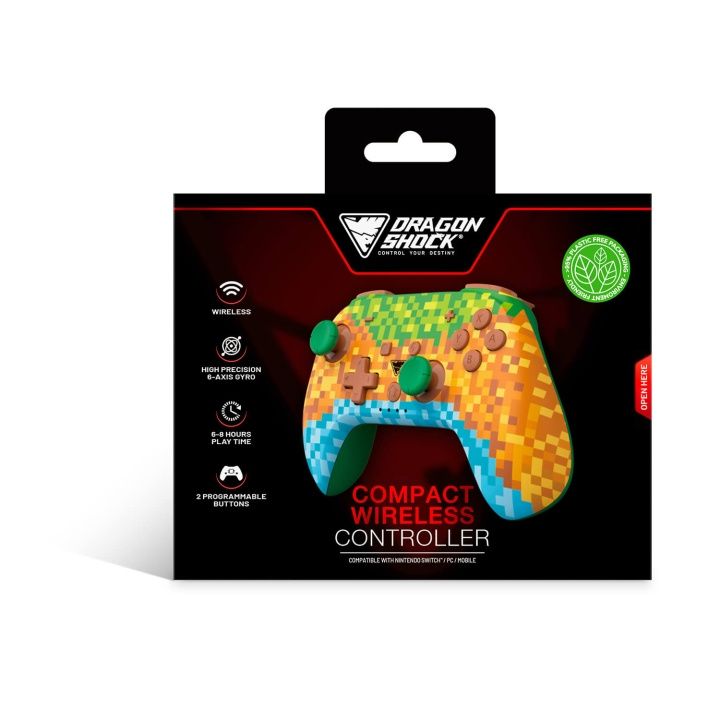 DragonShock Trådlös Kontroll Poptop för NSW Minecraft i gruppen HEMELEKTRONIK / Spelkonsoler & Tillbehör / Nintendo Switch / Tillbehör hos TP E-commerce Nordic AB (C79479)