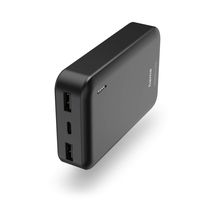 Hama Powerbank 10000mAh 2xUSB-A Anthracite i gruppen SMARTPHONE & SURFPLATTOR / Laddare & Kablar / Powerbanks hos TP E-commerce Nordic AB (C79493)
