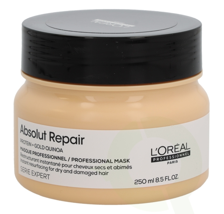 L\'Oreal Serie Expert Absolut Repair Gold Quinoa Mask 250 ml i gruppen SKÖNHET & HÄLSA / Hår & Styling / Hårvårdsprodukter / Hårinpackning hos TP E-commerce Nordic AB (C79700)