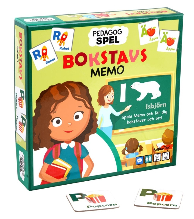 Barbo Toys Barbo Classic Pedagog Spel Bokstavsmemo (SE) i gruppen LEKSAKER, BARN- & BABYPRODUKTER / Spel / Barnspel hos TP E-commerce Nordic AB (C79756)
