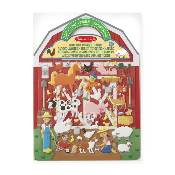 Melissa & Doug Återanvändbara puffiga klistermärken för bondgårdslek i gruppen LEKSAKER, BARN- & BABYPRODUKTER / Leksaker / Pyssel hos TP E-commerce Nordic AB (C79760)
