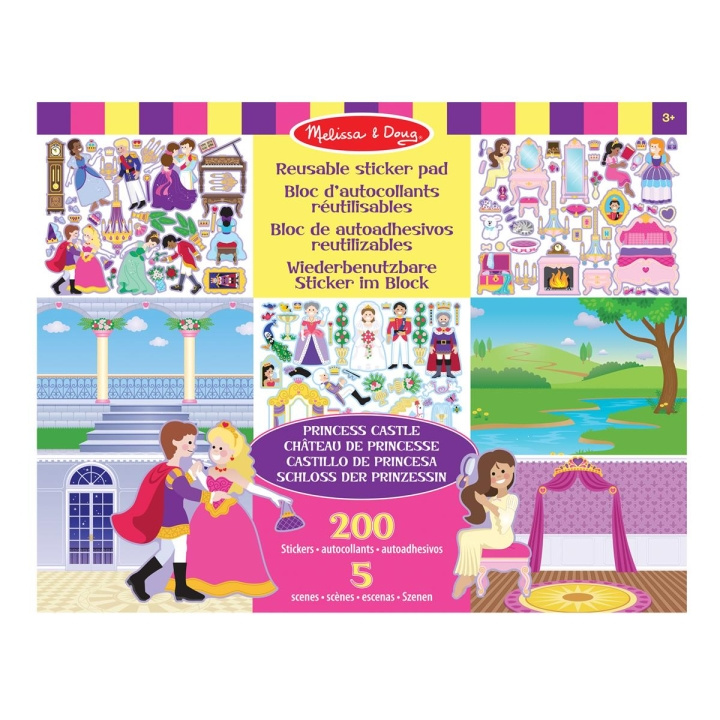 Melissa & Doug Återanvändbart klistermärkesblock Prinsessans slott | LEKSAKER, BARN- & BABYPRODUKTER - Leksaker - Pyssel | GameStuff