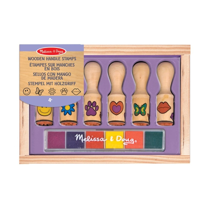 Melissa & Doug Stämplar med trähandtag i gruppen LEKSAKER, BARN- & BABYPRODUKTER / Leksaker / Pyssel hos TP E-commerce Nordic AB (C79782)