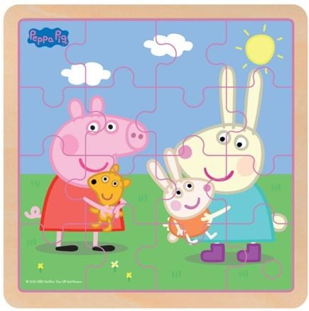 Barbo Toys Peppa Pig träpussel Rebecca i gruppen LEKSAKER, BARN- & BABYPRODUKTER / Leksaker / Barnpussel hos TP E-commerce Nordic AB (C79835)
