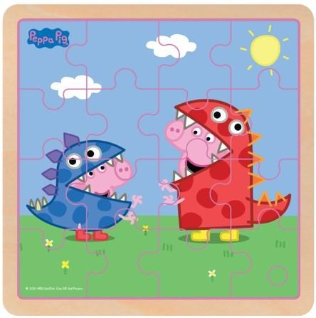 Barbo Toys Peppa Pig Träpussel Dino DressUp i gruppen LEKSAKER, BARN- & BABYPRODUKTER / Leksaker / Barnpussel hos TP E-commerce Nordic AB (C79838)