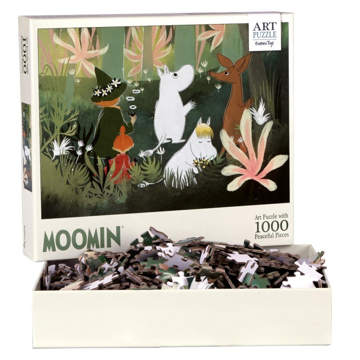 Barbo Toys Mumin Konstpussel Grön 1000 bitar i gruppen SPORT, FRITID & HOBBY / Hobby / Pussel hos TP E-commerce Nordic AB (C79846)