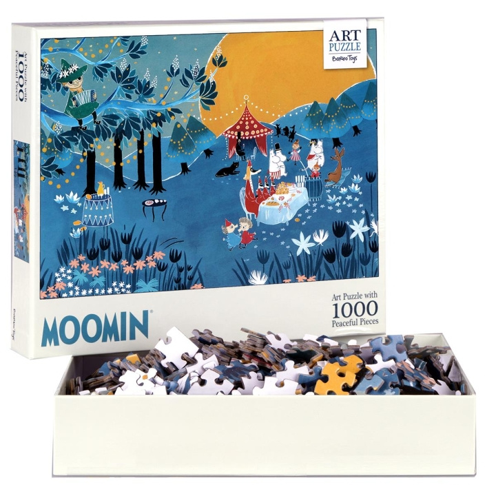 Barbo Toys Mumin Konstpussel Blå 1000 bitar i gruppen SPORT, FRITID & HOBBY / Hobby / Pussel hos TP E-commerce Nordic AB (C79848)