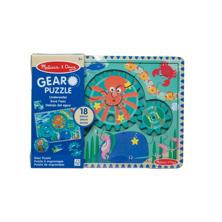 Melissa & Doug Pussel med kugghjul i trä under vattnet i gruppen LEKSAKER, BARN- & BABYPRODUKTER / Leksaker / Barnpussel hos TP E-commerce Nordic AB (C79853)