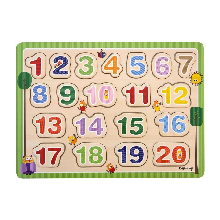 Barbo Toys Barbo Klassiskt 1-2-3 pussel i trä i gruppen LEKSAKER, BARN- & BABYPRODUKTER / Leksaker / Barnpussel hos TP E-commerce Nordic AB (C79968)