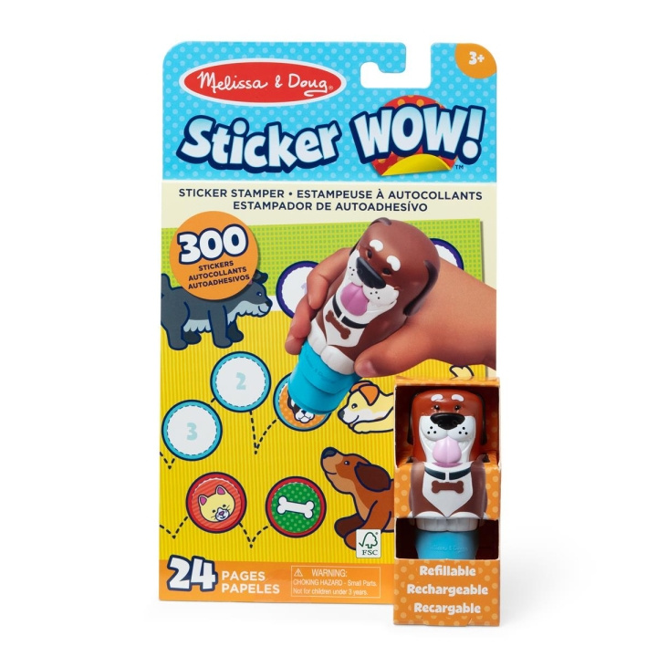 Melissa & Doug Klistermärke WOW! Hund med bok & klistermärken i gruppen LEKSAKER, BARN- & BABYPRODUKTER / Leksaker / Pyssel hos TP E-commerce Nordic AB (C79975)