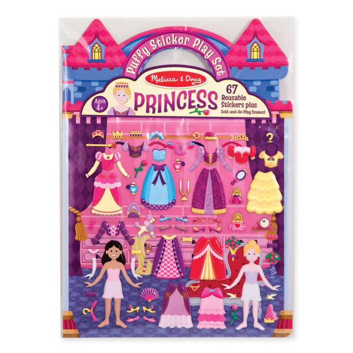 Melissa & Doug Återanvändbara puffiga klistermärken lekset Prinsessa i gruppen LEKSAKER, BARN- & BABYPRODUKTER / Leksaker / Pyssel hos TP E-commerce Nordic AB (C79993)