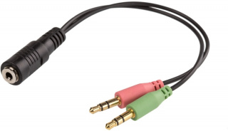 Cablexpert 4-polig TRRS CTIA adapter för headsetmikrofon