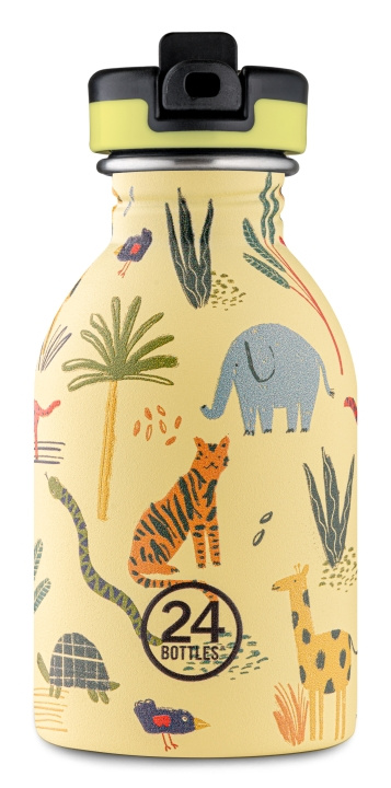 24Bottles - Kids Collection - Urban Flaska 250 ml med sportlock - Djungelvänner (24B933) i gruppen SPORT, FRITID & HOBBY / Friluftsliv / Termosar & Vattenflaskor hos TP E-commerce Nordic AB (C80741)