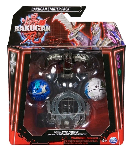 Bakugan Special Attack Nillious, Titanium Dragonoid & Titanium Trox i gruppen LEKSAKER, BARN- & BABYPRODUKTER / Leksaker / Figurer, Miniatyrer & tillbehör hos TP E-commerce Nordic AB (C80751)
