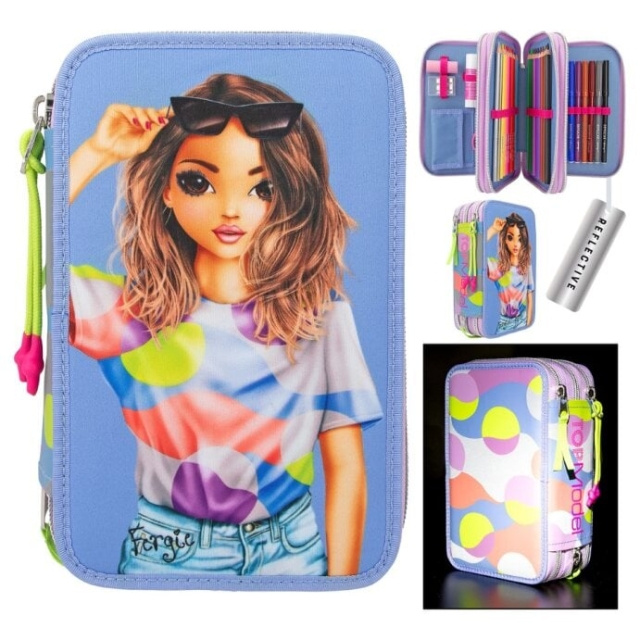 TOPModel Tredubbelt pennfodral FLASH ( 0412749 ) i gruppen LEKSAKER, BARN- & BABYPRODUKTER / Leksaker / Pennfodral hos TP E-commerce Nordic AB (C81210)