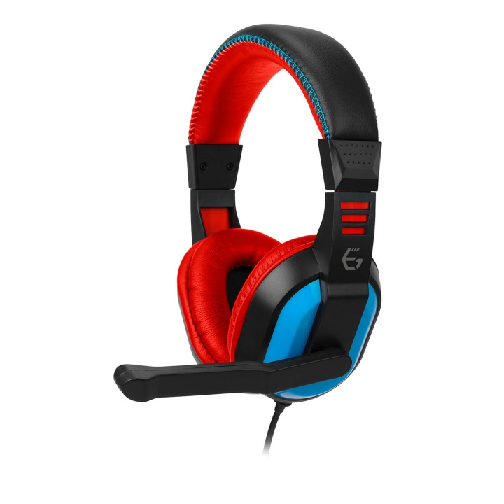 EgoGear Headset SHS10 Red/Blue Wired 3.5mm for NSW i gruppen HEMELEKTRONIK / Spelkonsoler & Tillbehör / Nintendo Switch / Tillbehör hos TP E-commerce Nordic AB (C81319)
