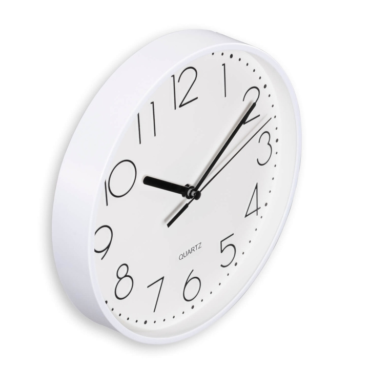 Hama Wall Watch Salina White i gruppen HEM, HUSHÅLL & TRÄDGÅRD / Väggklockor & Räkneverk / Väggklockor hos TP E-commerce Nordic AB (C81367)