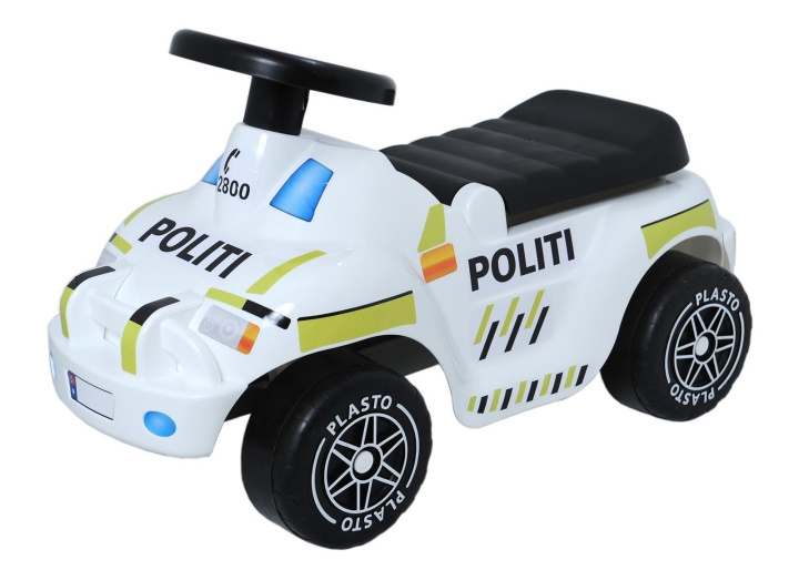 Plasto Småbarn Polisbil SE/NO/FI-stickers, längd 60 cm, sitt höjd 22 cm i box i gruppen LEKSAKER, BARN- & BABYPRODUKTER / Uteleksaker / Trädgårdsleksaker hos TP E-commerce Nordic AB (C81740)