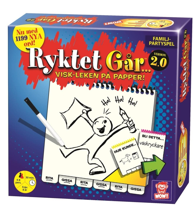 Plasto Ryktet Går version 2.0 (SE) i gruppen LEKSAKER, BARN- & BABYPRODUKTER / Spel / Sällskapsspel hos TP E-commerce Nordic AB (C81747)
