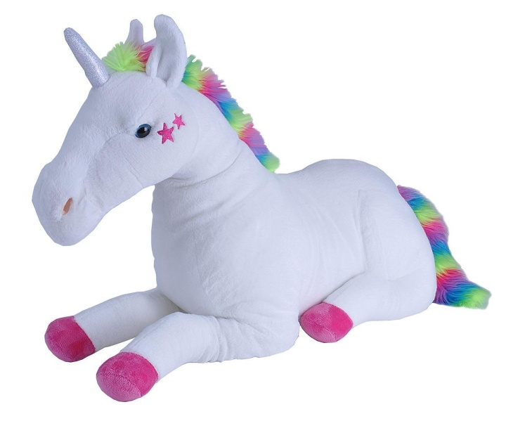 Wild Republic Cuddlekins Jumbo Enhörning Vita Stjärnor 76 cm i gruppen LEKSAKER, BARN- & BABYPRODUKTER / Babyleksaker / Gosedjur hos TP E-commerce Nordic AB (C81813)