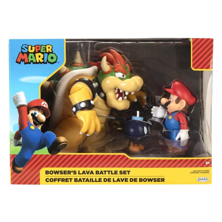 JAKKS Pacific Super Mario 4 tums figuruppsättning Mario vs Bowser i gruppen LEKSAKER, BARN- & BABYPRODUKTER / Leksaker / Figurer, Miniatyrer & tillbehör hos TP E-commerce Nordic AB (C81832)