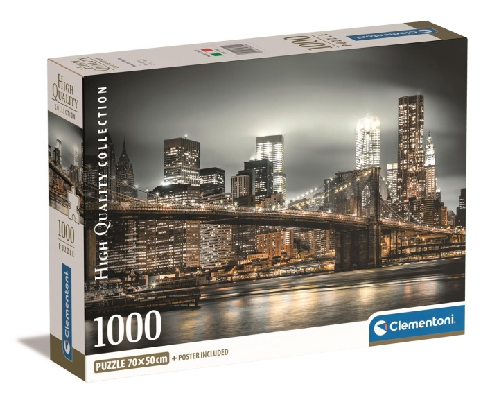 Clementoni 1000 st CB High Quality Collection New York Skyline i gruppen SPORT, FRITID & HOBBY / Hobby / Pussel hos TP E-commerce Nordic AB (C81955)