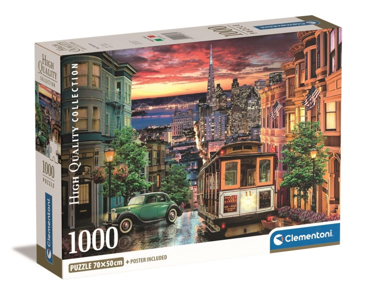 Clementoni 1000 st CB High Quality Collection San Francisco i gruppen SPORT, FRITID & HOBBY / Hobby / Pussel hos TP E-commerce Nordic AB (C81960)