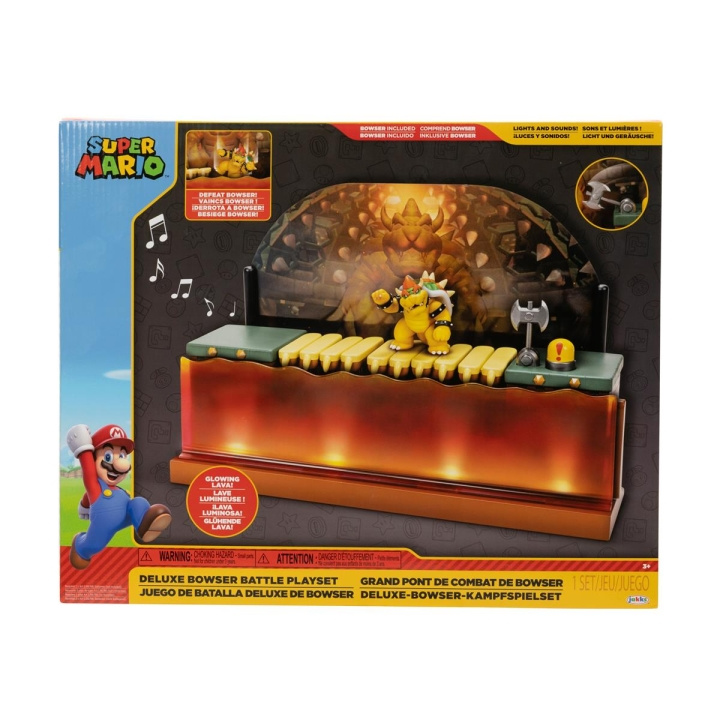 JAKKS Pacific Super Mario 2,5 tums lekset Deluxe Bowser Battle i gruppen LEKSAKER, BARN- & BABYPRODUKTER / Leksaker / Lekset hos TP E-commerce Nordic AB (C81988)