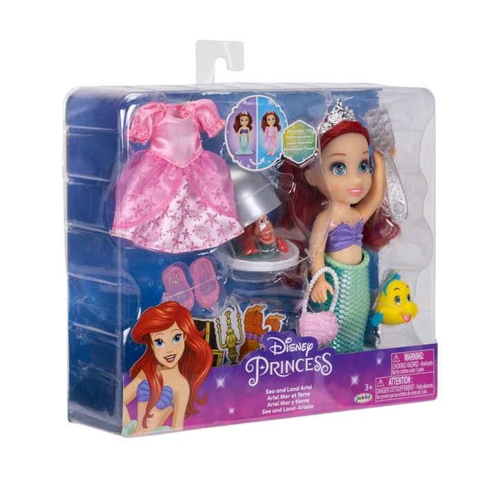 JAKKS Pacific Disney Princess 6 Inch Petite Doll med extra mode och tillbehör Sea to Land Ariel | LEKSAKER, BARN- & BABYPRODUKTER - Leksaker - Dockor & Tillbehör | GameStuff