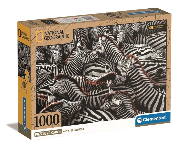 Clementoni 1000 st CB High Quality Collection National Geographics Zebror i gruppen SPORT, FRITID & HOBBY / Hobby / Pussel hos TP E-commerce Nordic AB (C82089)
