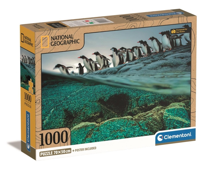 Clementoni 1000 st CB High Quality Collection National Geographics Gentoo Penguins i gruppen SPORT, FRITID & HOBBY / Hobby / Pussel hos TP E-commerce Nordic AB (C82090)