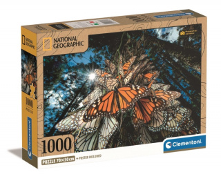 Clementoni 1000 st CB High Quality Collection National Geographics Monarkfjärilar