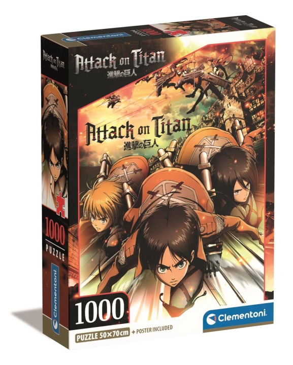 Clementoni 1000 st CB High Quality Collection Attack on Titans i gruppen SPORT, FRITID & HOBBY / Hobby / Pussel hos TP E-commerce Nordic AB (C82102)