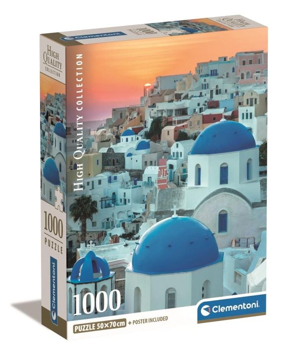 Clementoni 1000 st CB High Quality Collection Santorini i gruppen SPORT, FRITID & HOBBY / Hobby / Pussel hos TP E-commerce Nordic AB (C82108)