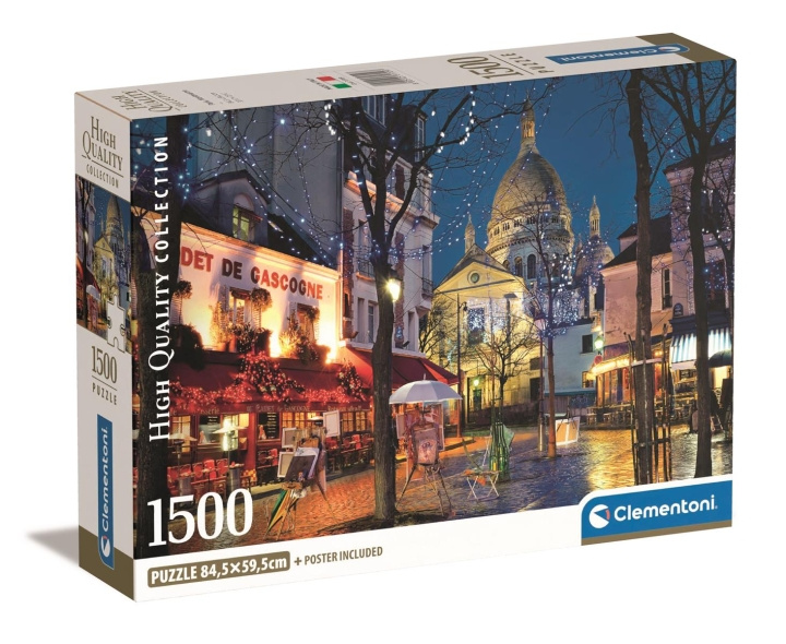 Clementoni 1500 st CB High Quality Collection Paris Montmartre i gruppen SPORT, FRITID & HOBBY / Hobby / Pussel hos TP E-commerce Nordic AB (C82122)