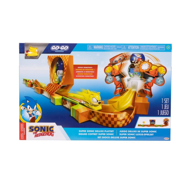 JAKKS Pacific Sonic the Hedgehog Go Go Racers Deluxe-lekset i gruppen LEKSAKER, BARN- & BABYPRODUKTER / Leksaker / Lekset hos TP E-commerce Nordic AB (C82191)